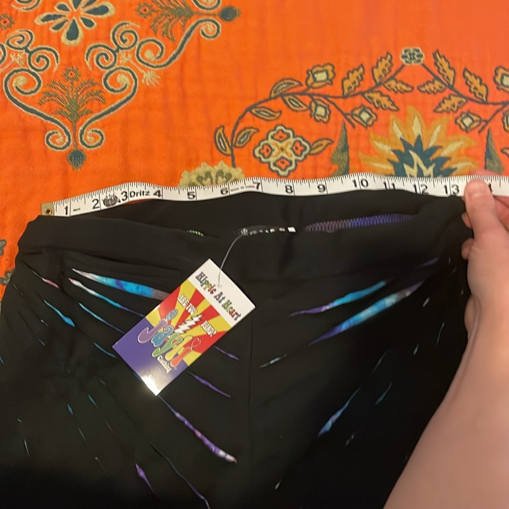 Jayli black and rainbow tie-die pants (P-2) - Picture 4 of 7